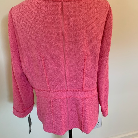 Lafayette 148 Pink Button-down Knit jacket NWT - Picture 3 of 5